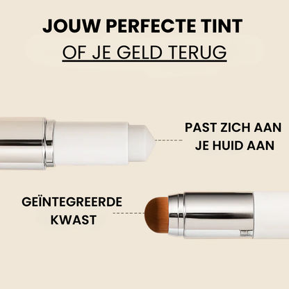 2-in-1 foundation met geïntegreerde kwast